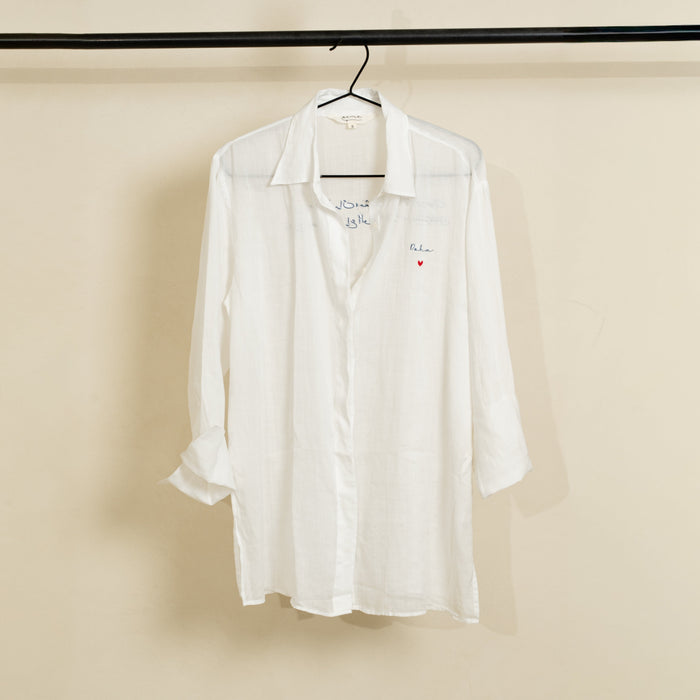 Unisex Linen Shirt - White