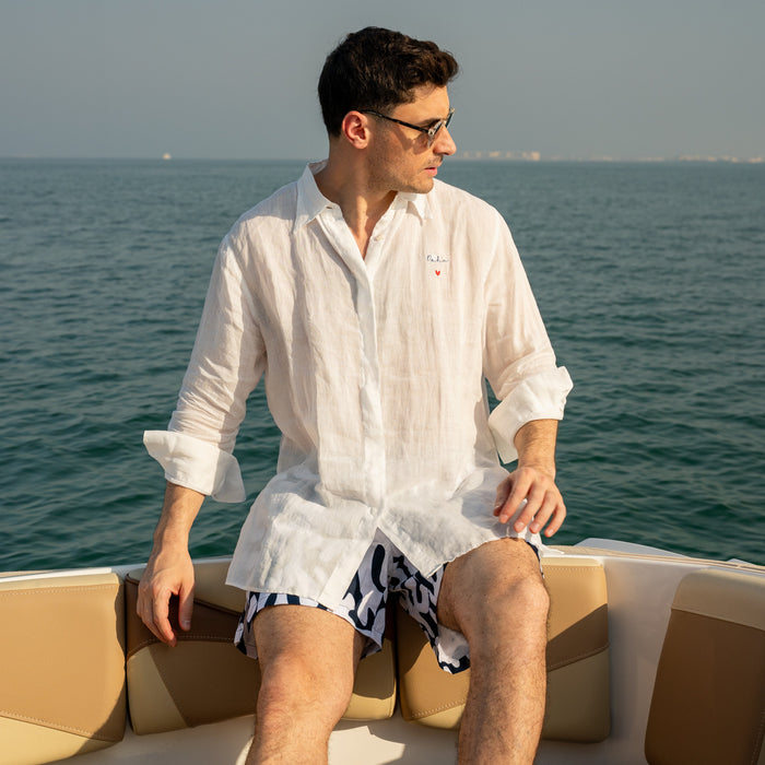 Unisex Linen Shirt - White