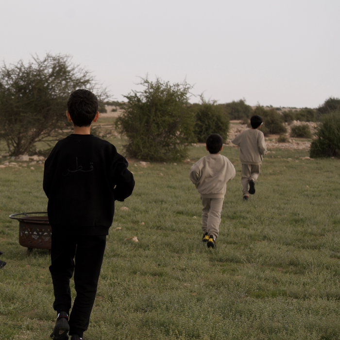 Qatar Sweater Trouser Set - Classic Black (Kids)