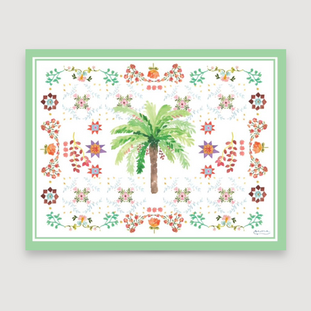 durable serving board with designs inspired by Arabic culture