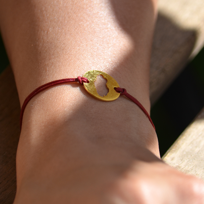 Qatar Map Bracelet