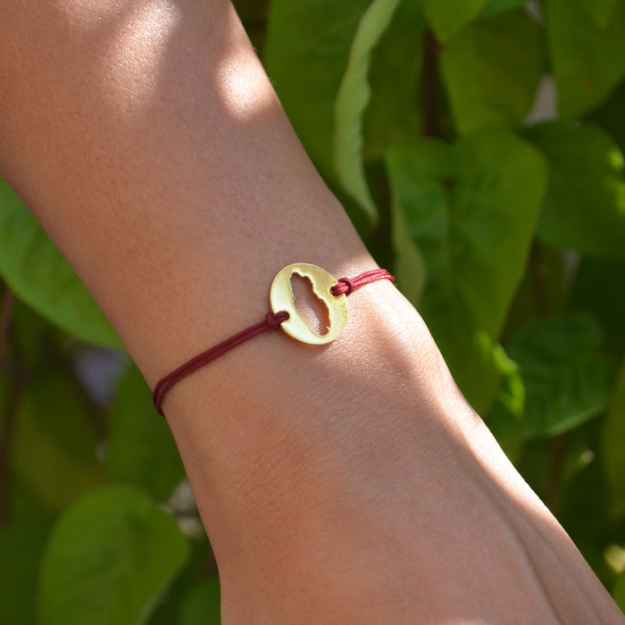 Qatar Map Bracelet