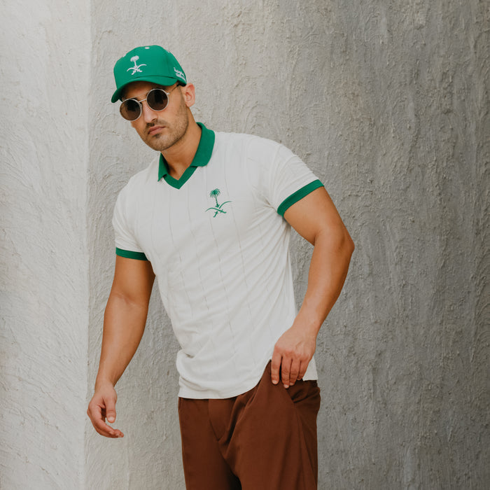 Vintage-style white cotton shirt