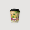 10 oz double walled paper cup with watercolor illustration