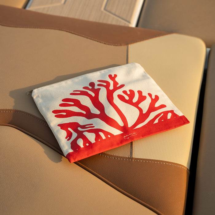 Organic Corals Cotton Pouch