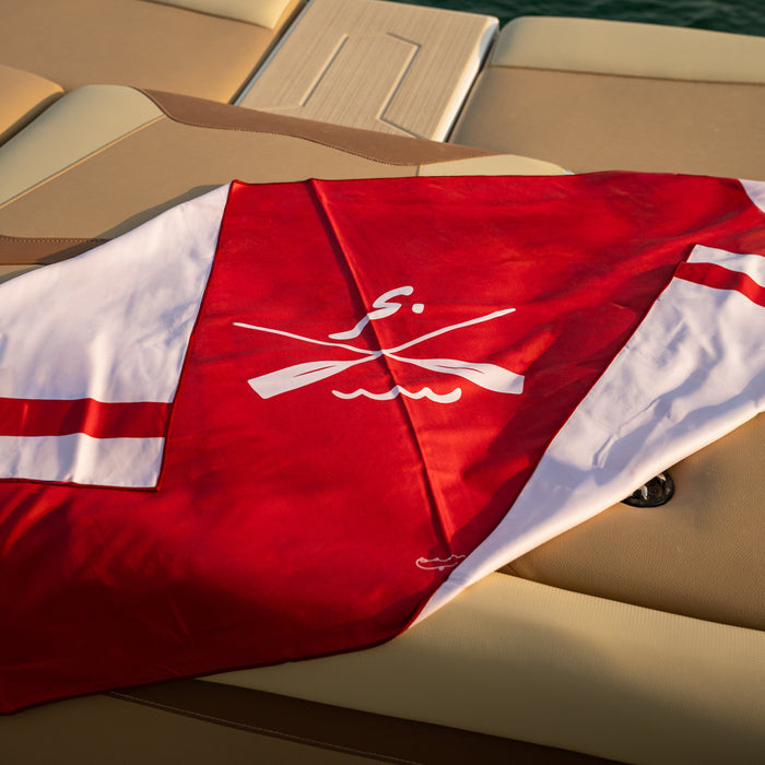 Dual-Sided Beach Towel Red