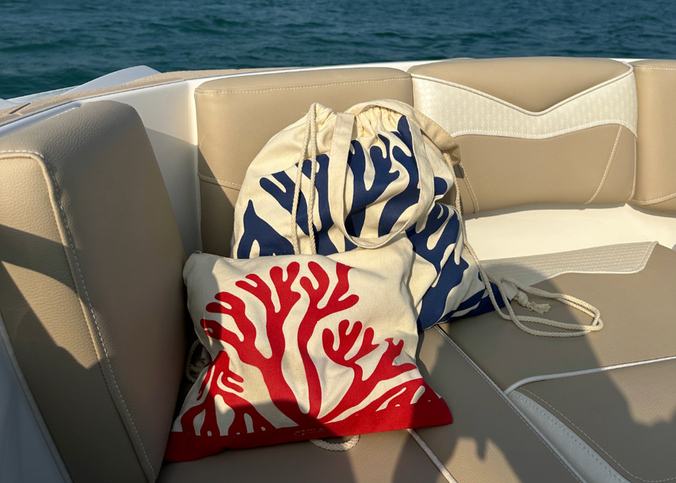 Organic Cotton Tote Bag - Corals edition
