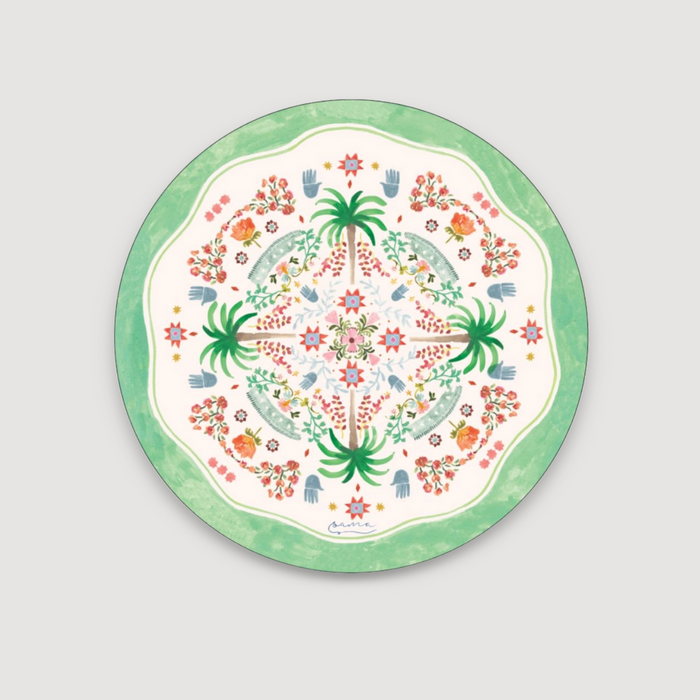 durable cheese platter or serving tray with designs inspired by Qatar