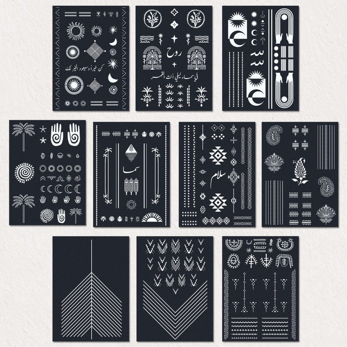 Henna Stickers Kit ملصقات نقوش الحناء