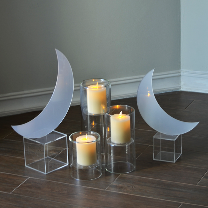 Ramadan Table Decorative Crescent Set