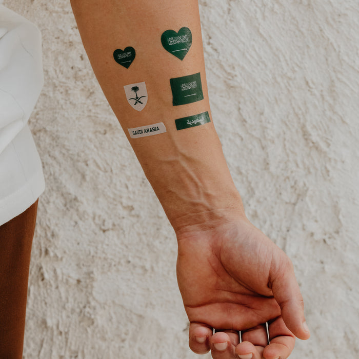 Saudi Arabia temporary tattoo