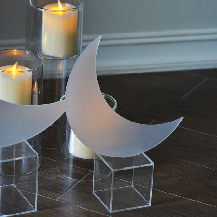 Ramadan Table Decorative Crescent Set